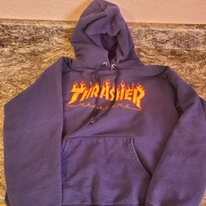 Navy blue Thrasher hoodie small